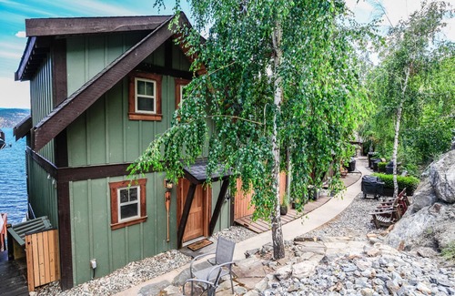 Central Okanagan Cottage | New! Lakefront Cottage w/private dock and 4 beds!
