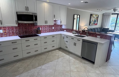 Marco Island Condo | New Listing! Across South Beach. Steps to Restaurants, Shopping, & more!