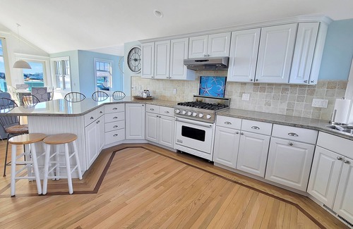 Barnstable County House | NEW LISTING! Beachfront 5BD-Central A/C, Amazing Water Views, on Bayview Beach & Hyannis Harbor