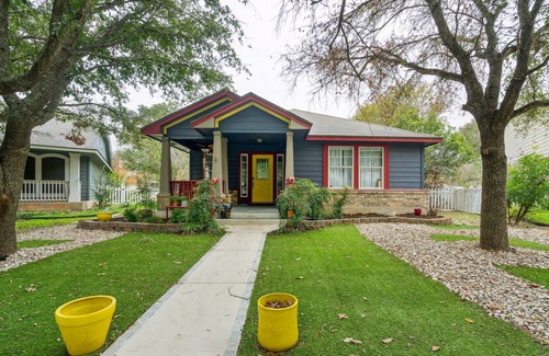 Kyle House | NEW LISTING! Eclectic Oasis: Artful & Colorful Comfort by RedAwning