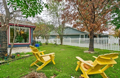 Kyle House | NEW LISTING! Eclectic Oasis: Artful & Colorful Comfort by RedAwning