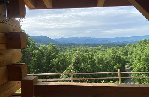 Bryson City Cabin | New log cabin, Smoking views of the Smoky Mountains!