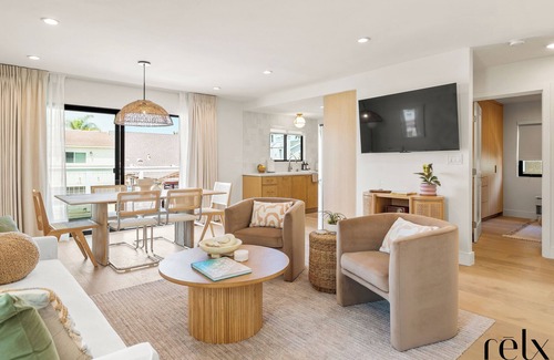 Oxnard Dunes Condo | New! Luxury 1 Bedroom + 1 Bathroom Executive Units. 1 Block walk to the Ocean!