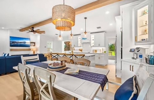 Melbourne Beach House | New Luxury Coastal Classic w/Hanging Bed-Steps to Beach. Designer Showcase home.