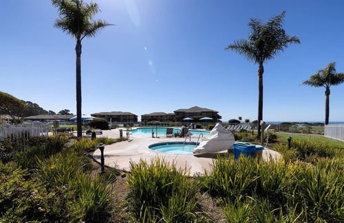 Rio del Mar Condo | NEW! Luxury Ocean View Condo - Heated pool and Spa