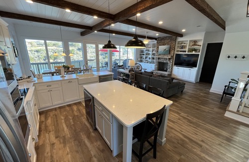 Marble Falls House | New Luxury Waterfront House with Pool, Boat Dock, and Scenic Hill Country Views
