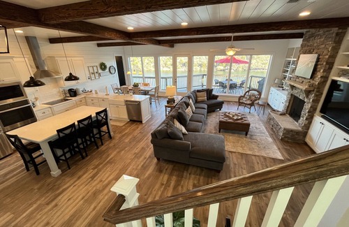 Marble Falls House | New Luxury Waterfront House with Pool, Boat Dock, and Scenic Hill Country Views