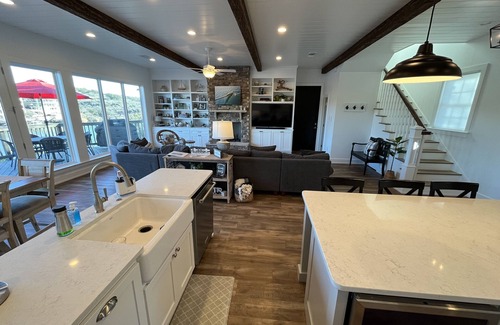 Marble Falls House | New Luxury Waterfront House with Pool, Boat Dock, and Scenic Hill Country Views