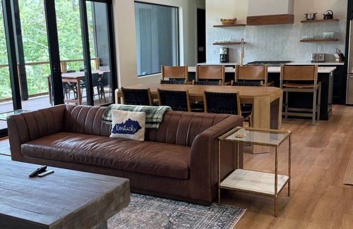 Mill Spring House | New Modern House on Lake Adger near TIEC, Vineyards, Orchards, Biltmore and more