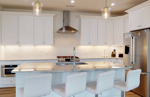 North Carolina Coast House | New Modern House w/Large Deck, Water View, Elevator, Dog Friendly + Big Fenced Yard
