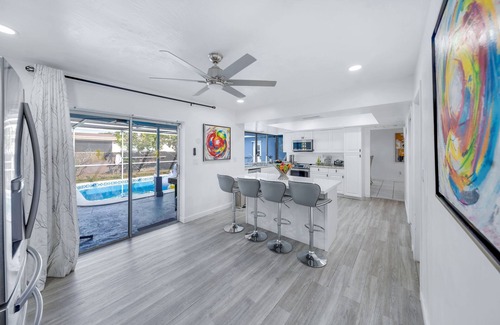 Miramar Villa | New Modern Retreat with King Bed/Heated Pool/Grill/only 8 miles to Beach!