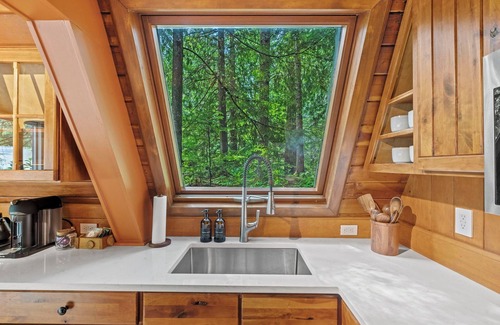 Ashford Cabin | New Rainier Forest Lodge w/Hot Tub-Fireplace-EV-WiFi