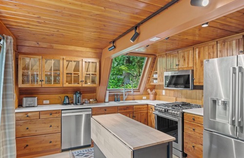 Ashford Cabin | New Rainier Forest Lodge w/Hot Tub-Fireplace-EV-WiFi