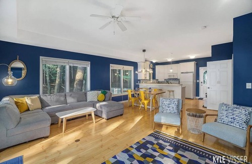Manistee House | NEW Scenic Lake Michigan House w/Direct Access to Private Beach