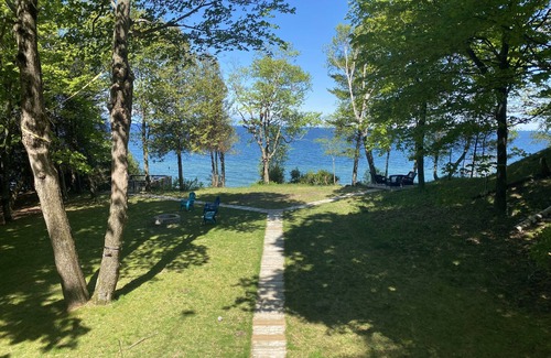 Manistee House | NEW Scenic Lake Michigan House w/Direct Access to Private Beach