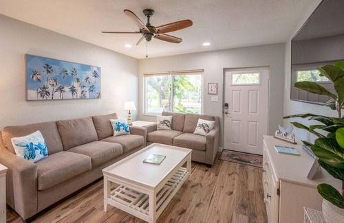 Cocoa Beach Cottage | NEW! Tropical Oasis-Walk to the Beach & Downtown!