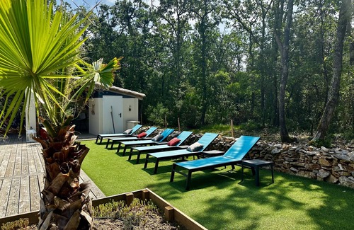 Labastide-de-Virac Villa | New villa 8 to 10 people, private heated pool