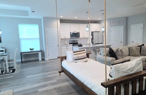 The Pines House | Newly Built 3/2 Home with Hanging Daybed- 1.5 miles to White Sand Beaches