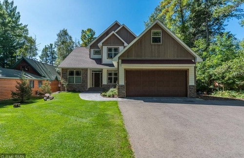 Crosslake House | NEWLY BUILT, MODERN HOME on the WHITE FISH CHAIN! Sandy beach with Sunset View