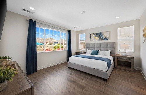 La Quinta Villa | Newly Built Mountain View Oasis: Pool, Hot Tub & Fire Pit