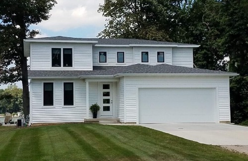 Fennville House | Newly constructed luxury home, 65 feet of shore and Harris Pontoon boat option