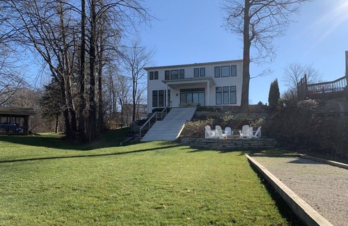 Fennville House | Newly constructed luxury home, 65 feet of shore and Harris Pontoon boat option