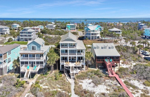Cape San Blas House | 🌊Newly Remodeled 7BR Gulf Front Home with Elevator-Moonstruck🌊