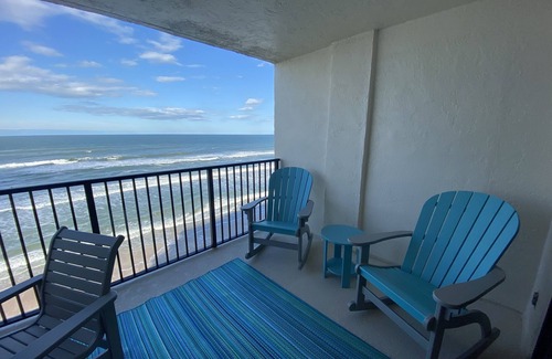 New Smyrna Beach Condo | Newly Renovated Beachfront Condo w/Stunning Interior and Panoramic Ocean Views!