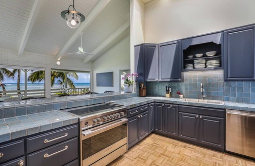 Kilauea House | Newly renovated beachfront paradise steps away from the tranquil shores of Anini Beach!