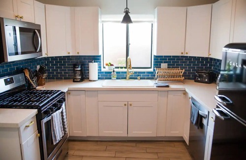 Santa Rita Park House | Newly Renovated Downtown Adobe Oasis w/Pool, BBQ, Firepit, Games
