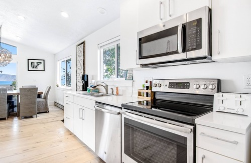Garden City House | Newly Renovated Lakefront Home w/Private Beach, Deck, Elevator, Views - Dog OK