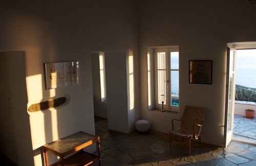 Andros House | Newly renovated stone house in olive grove with stunning sea view