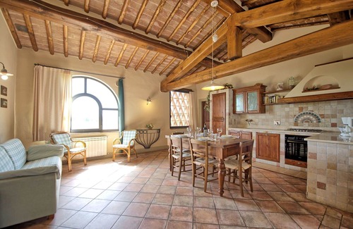 San Pietro in Bossolo Apartment | Nice apartment for 8 people with WIFI, A/C, pool and panoramic view, close to Greve In Chianti