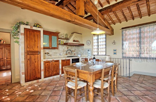 San Pietro in Bossolo Apartment | Nice apartment for 8 people with WIFI, A/C, pool and panoramic view, close to Greve In Chianti