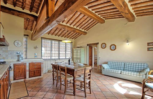 San Pietro in Bossolo Apartment | Nice apartment for 8 people with WIFI, A/C, pool and panoramic view, close to Greve In Chianti
