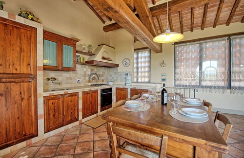 San Pietro in Bossolo Apartment | Nice apartment for 8 people with WIFI, A/C, pool and panoramic view, close to Greve In Chianti