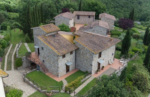 Greve in Chianti House | Nice apartment in villa for 8 guests with pool, WIFI, TV, patio and pets allowed