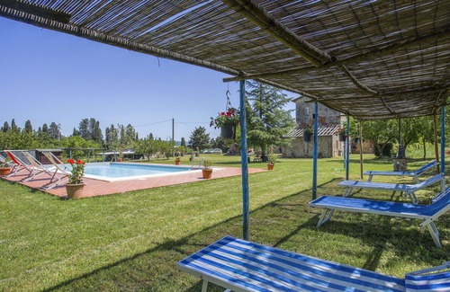 Monteriggioni Villa | Nice apartment in villa for 4 guests with pool, WIFI, TV, patio, pets allowed and panoramic view