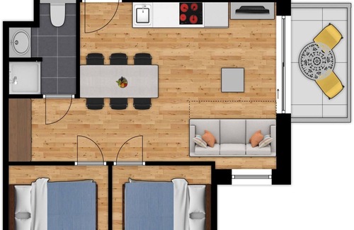 Zeebrugge Apartment | Nice apartment with air conditioning, on a resort, 2.5 km. from the beach