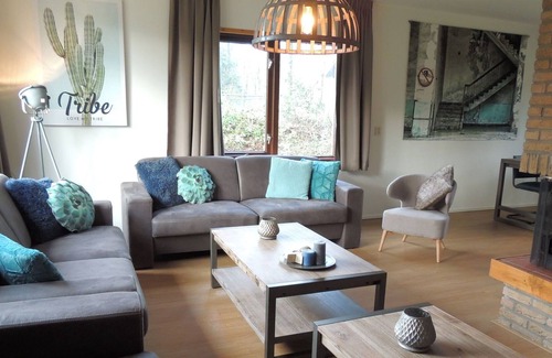 Bosgebied Hoenderloo House | Nice holiday home with fireplace located in nature