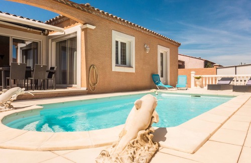 Salleles-d'Aude Villa | Nice house with private pool in charming village crossed by the canal
