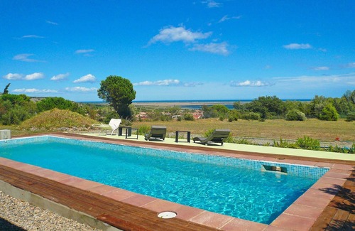 La Palme House | Nice house with private pool air conditionning and large views over sea