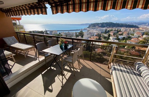 Lazaret Apartment | Nice Mont Boron 3 rooms Luxurious Terrace magical sea view Pool and Garage