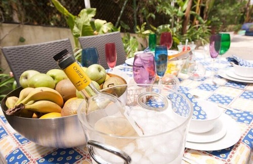 Triana Apartment | Nice studio with pool (16 * 3m salt water/no chlorine), Wifi and garden