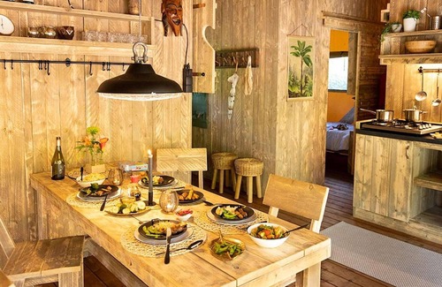 Mol RV Rental | Nice Tent Lodge With Bathroom, Near a Lake