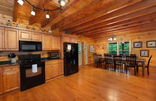 Black Mountain Cabin | Night Owl Lodge | Pet-Friendly Log Cabin with Game Room!