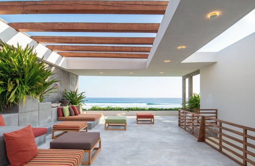 Barra de Colotepec Villa | Niku House: Beachfront Luxury Villa for 12 with Chef, Staff & Ocean Views