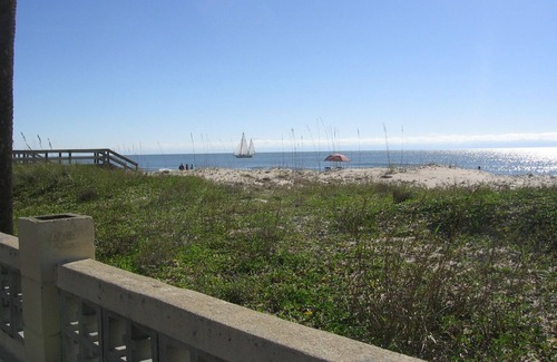 St. George Island Condo | No Road between you and the beach !