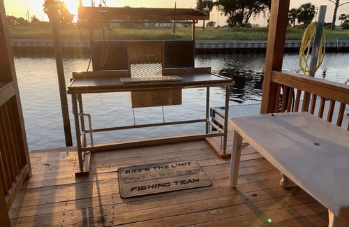 Keaton Beach House | NO STAIRS. dock is steps away on main deep water canal in Keaton Beach !
