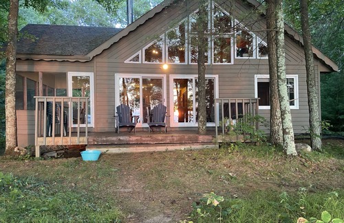 Stone Lake Cabin | Northwoods lakeside family-friendly cabin. Amazing sunsets! Nice sandy beach.
